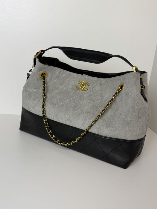 сумка Chanel Hobo Shopping Tote Bag Black Преміум