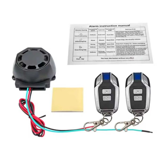 Alarm 12V z czujnikiem wstrząsowym przyczepa kamper itp. tanio