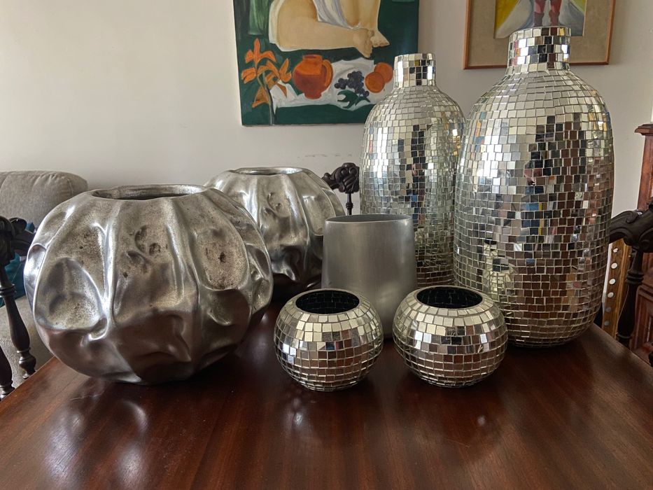 Conjunto com 7 vasos e potes design moderno501822694234542080