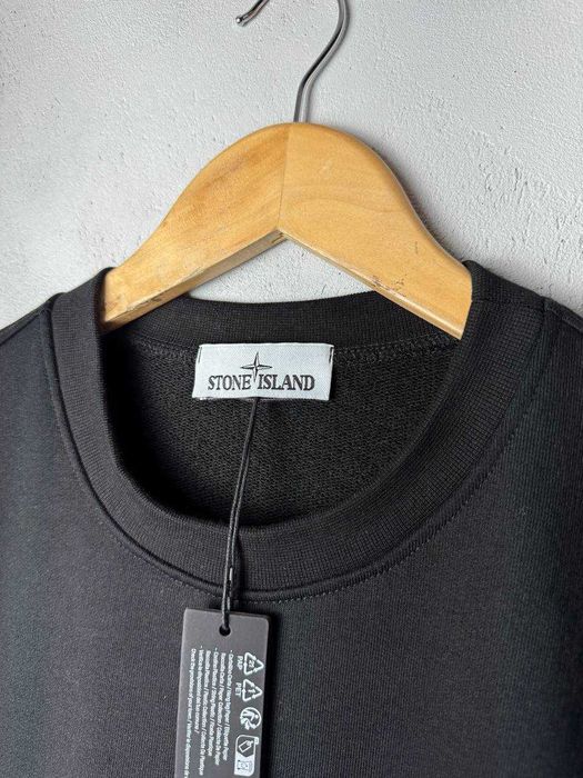 Світшот Stone Island Чорний (Ориг Патч + Бирки)