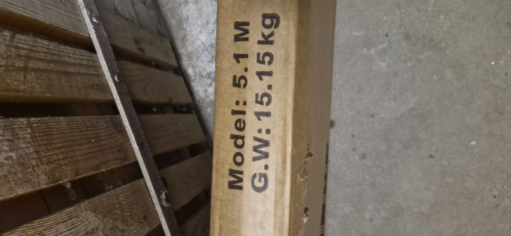 Drabina stalowa 5.1 metra.