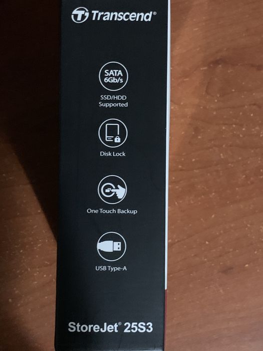 Transcend Enclosure for 2.5" SATA III SSD/HDD USB 3.1 Gen 1 TS0GSJ25S3