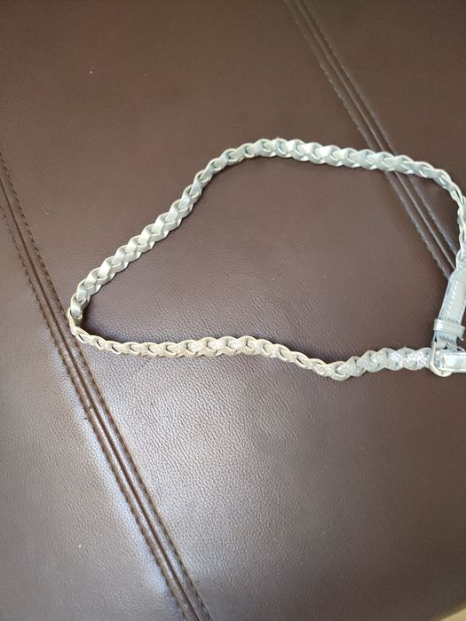 Srebrny pasek do sukienki