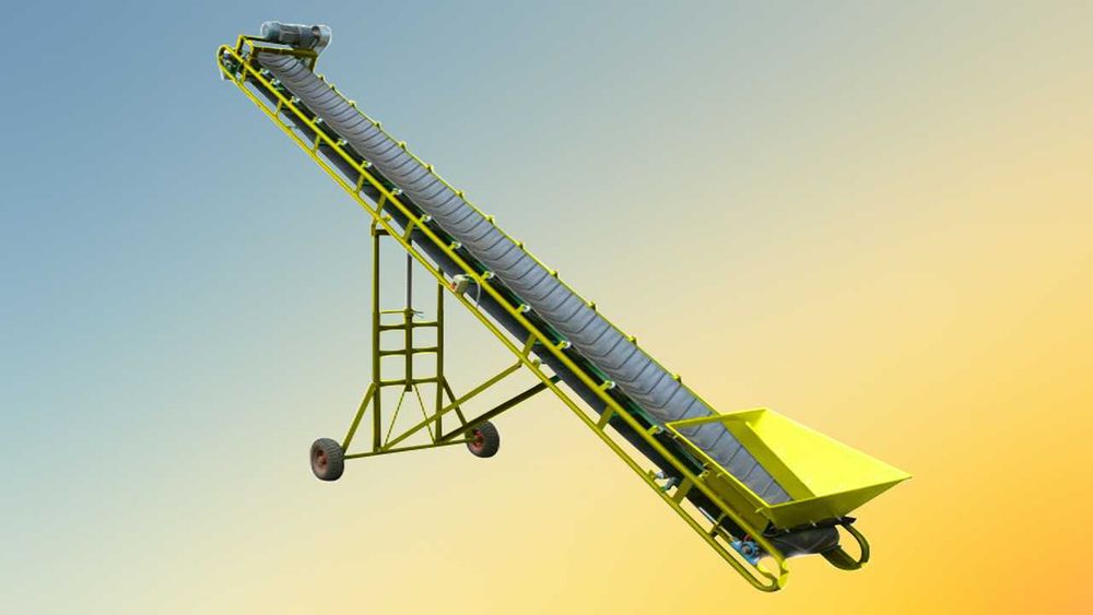 Шнековий навантажувач (погрузчик, загрузчик, конвейєр)  в трубі, гнучк