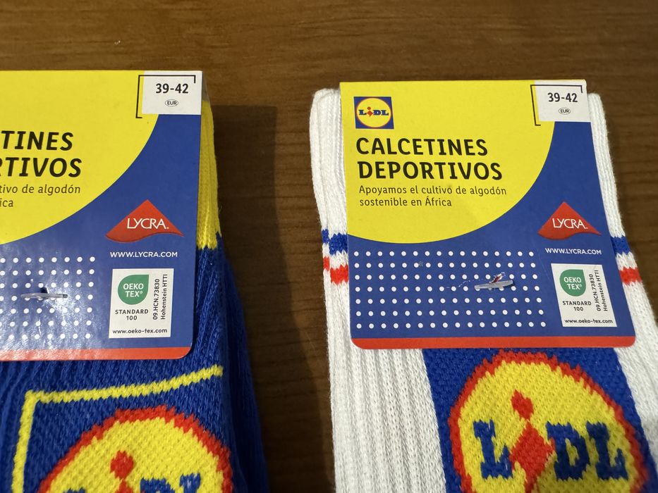 2 pares de meias lidl - varios tamanhos