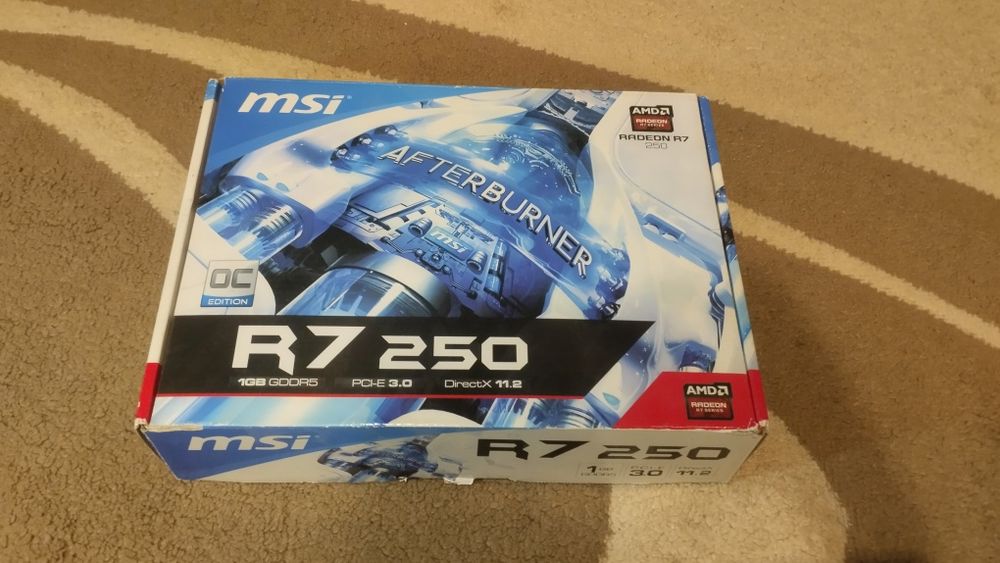 Відеокарта msi amd radeon r7 250 series 1gb