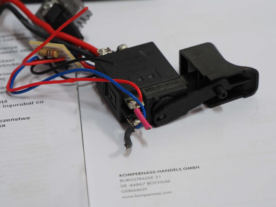 Wylacznik EINHELL TE-CI 18 LI zakrętarka klucz 18v wlacznik