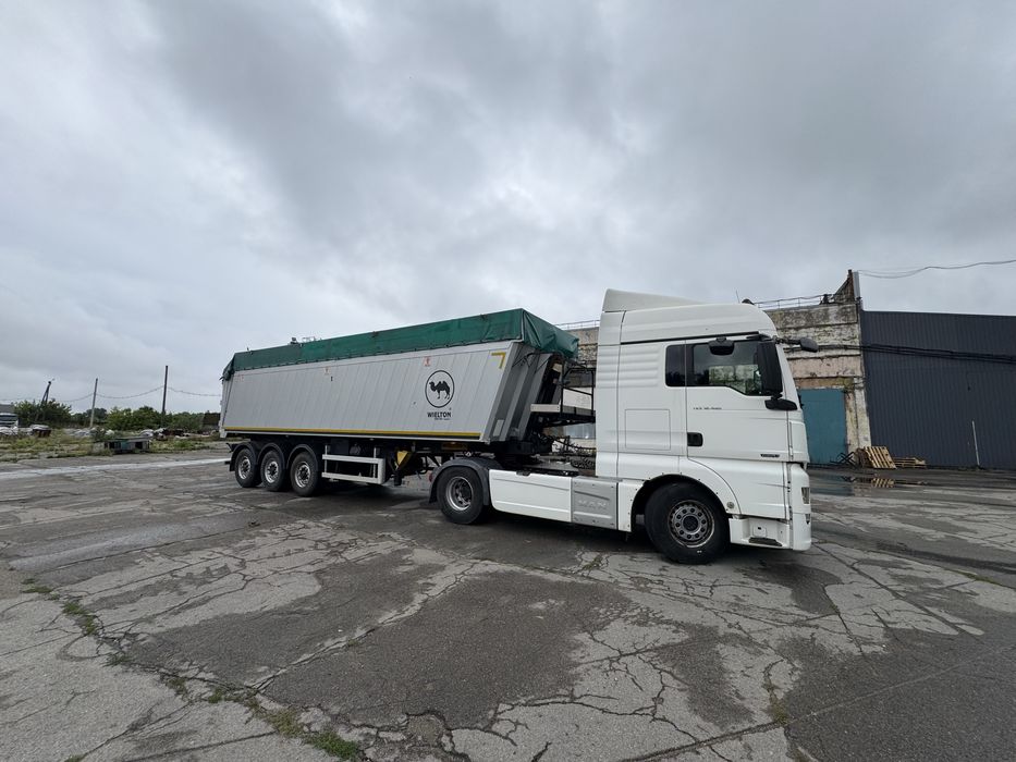 MAN TGX 18480+WIELTON NW3 самоскид 50 метрів кубічних