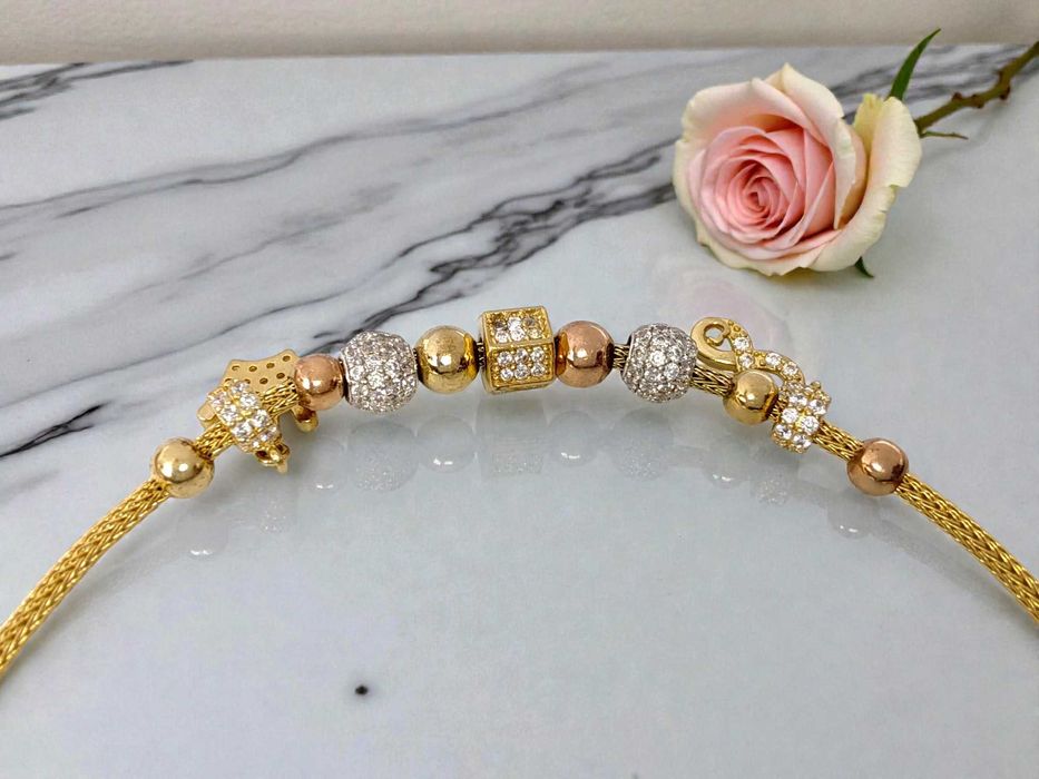 Bransoletka damska Pandorka pr. 585, nowoczesny wzór Lombard Gorzów