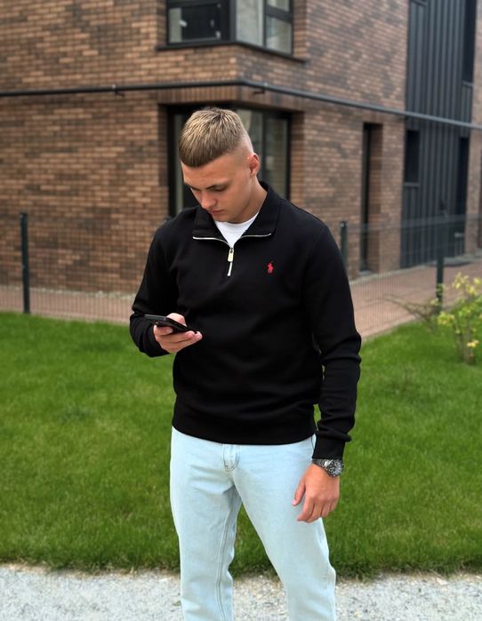 ‼️NEW‼️БЕЗ ПРЕДОПЛАТ‼️Мужская кофта полу замок 1/3 поло Polo Ralph Lauren | полу зип поло Ральф | 1/3 polo Ralph Lauren | полу замок поло Ральф |