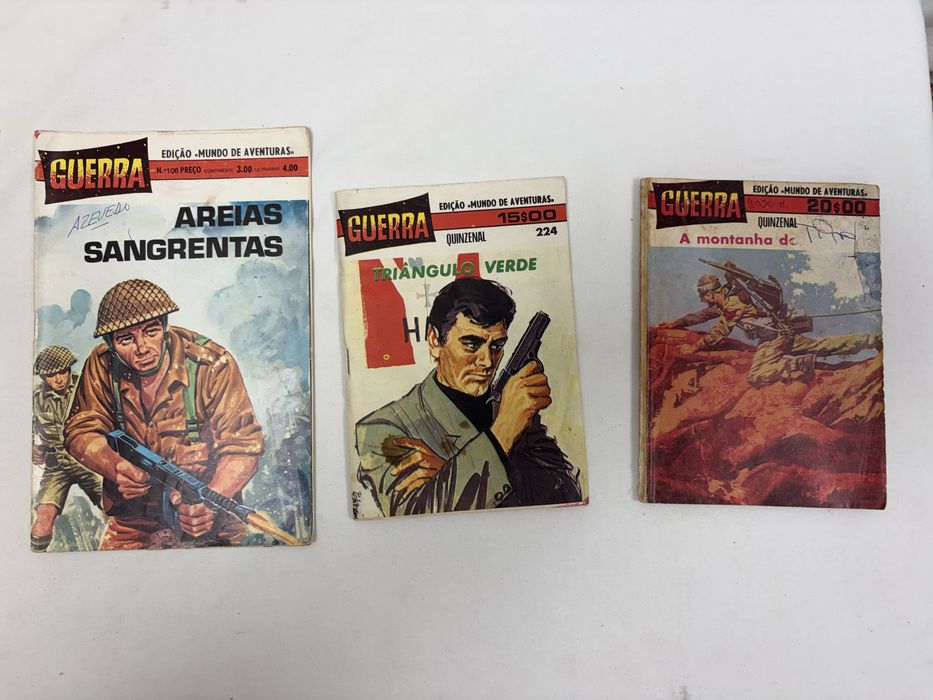3 Livros BD Coleção Guerra