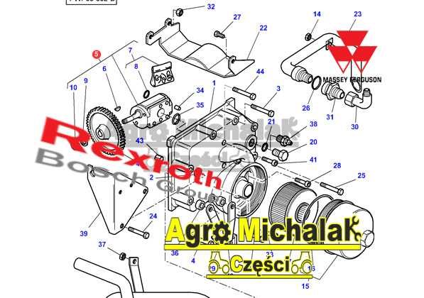 Pompa hydrauliczna Massey Ferguson 8110, 8130, 8180, 8220, 8270, 8280