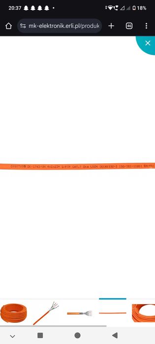 Kabel Skrętka S/FTP kat.7 drut LSOH DIGITUS na sztuki od 1m-45m