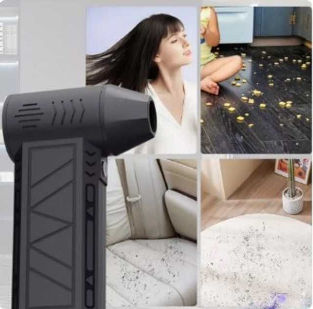 Портативний повітродув Mini Jet Fan 52 м/с кишеньковий турбовентилятор