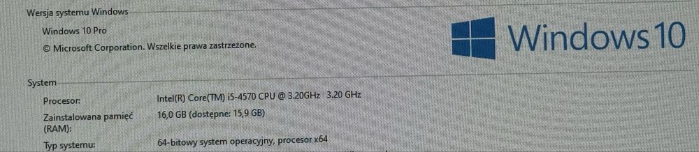 Dell OPTIPLEX 9020 komputer stacjonarny 16gb ram 120gb SSD