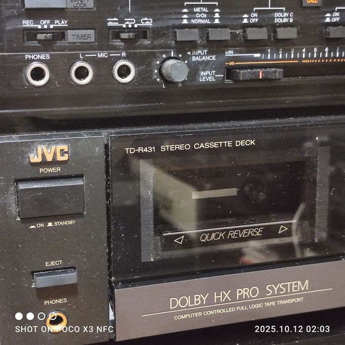 Кассетная дека JVC KD VR5G,JVC TD R431