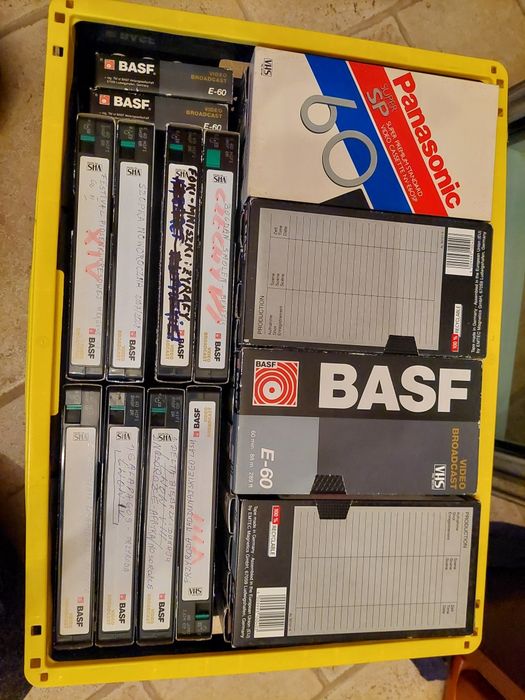 Kasety VHS - używane 151 szt, cena za całość