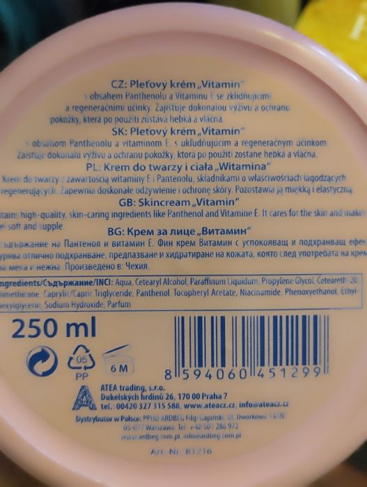 Kremy do ciała i twarzy