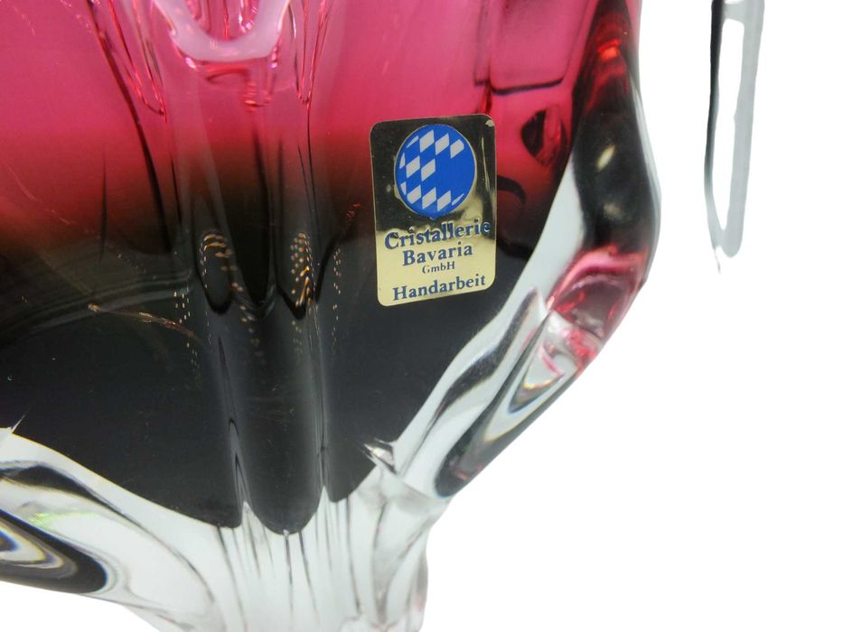 Cristallerie Bavaria wazon szkło ręcznie formowany b4/011319