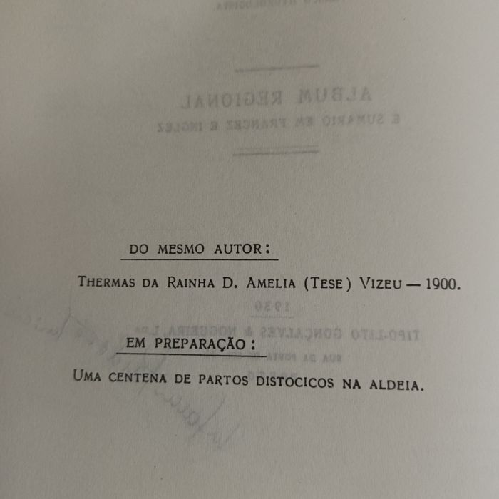 Thermas de São Pedro do Sul de 1930 do mesmo autor de Thermas da Rainh