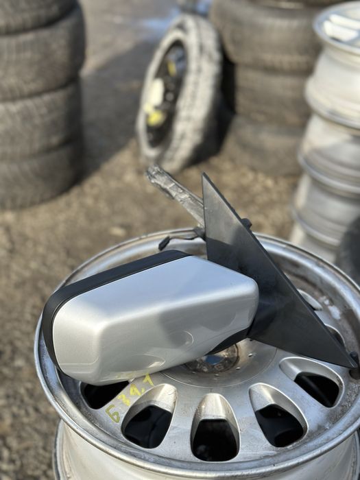 BMW E46 дзеркало праве пасажирське взборі 354 Тітан Сільбер Срібне е46