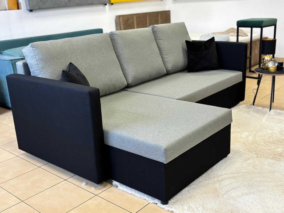 Narożnik rogówka Ateny funkcja spania pojemnik materac DARMOWA DOSTAWA