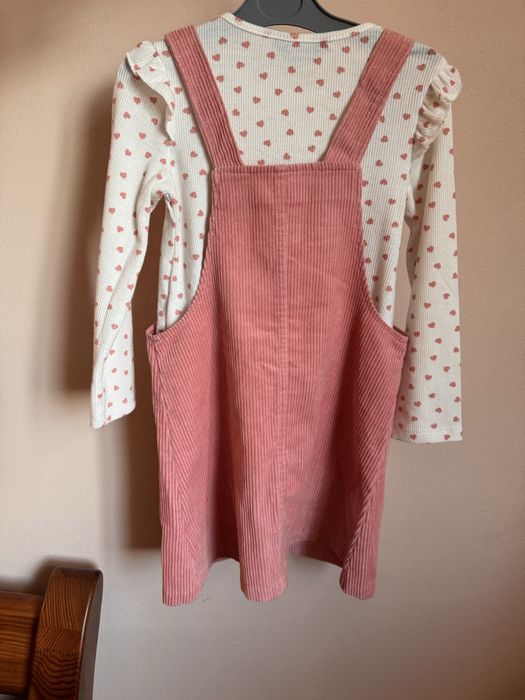 Набір вельветовий сарафан і реглан у рубчик primark 3-4 роки
