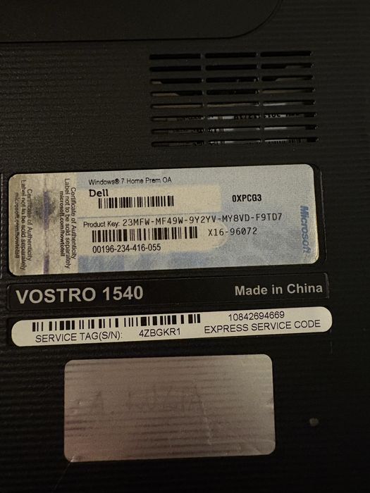 Dell Vostro 1540