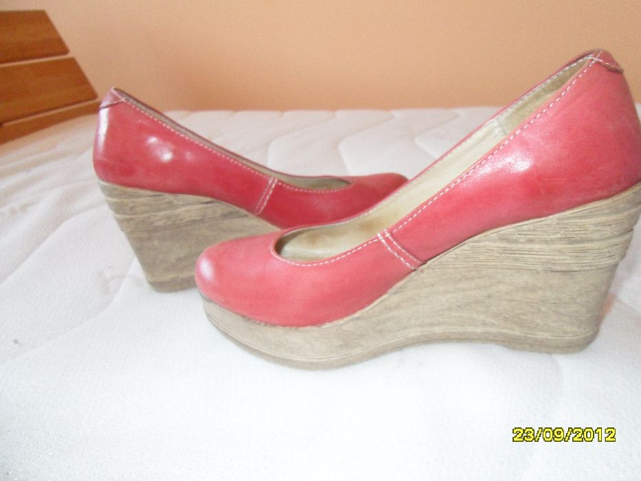 buty obuwie baleriny koturna wysokie 36 22,50