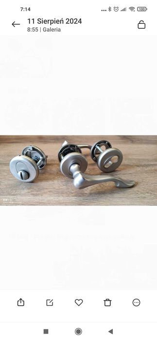 Klamki do drzwi wewnętrznych komplet