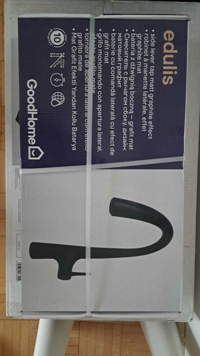 Bateria zlewozmywakowa GoodHome Edulis grafitowa