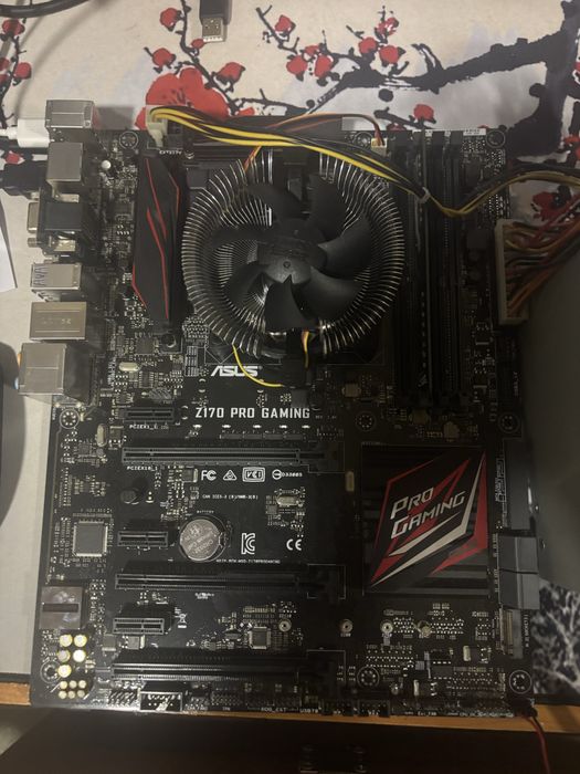 комплект asus z170 pro gaming + i3-6100 робоча