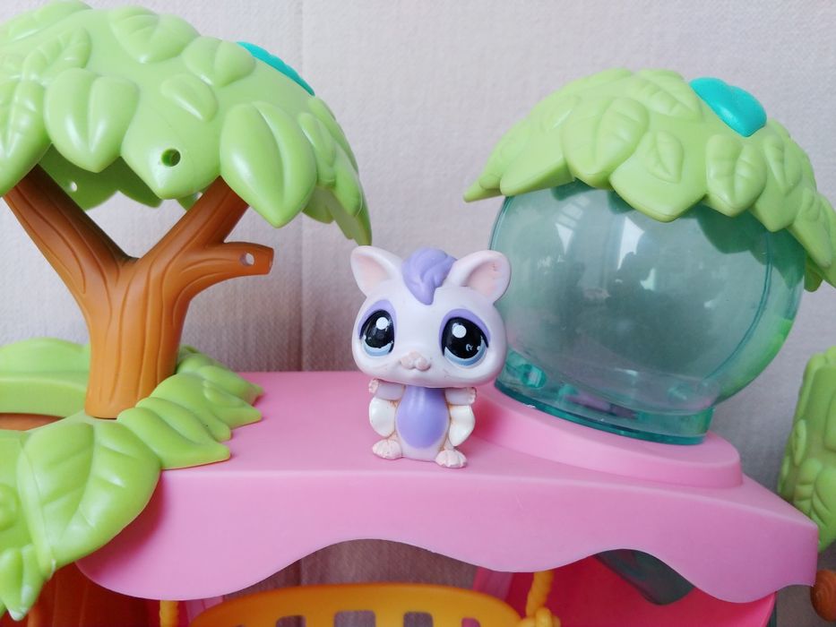 Littlest pet shop domek drzewo + 10 zwierzątek