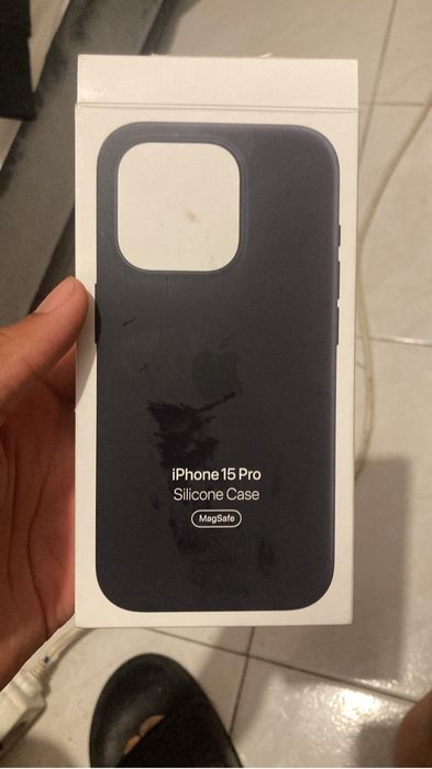 Capa de silicone original apple para iphone 15 pro