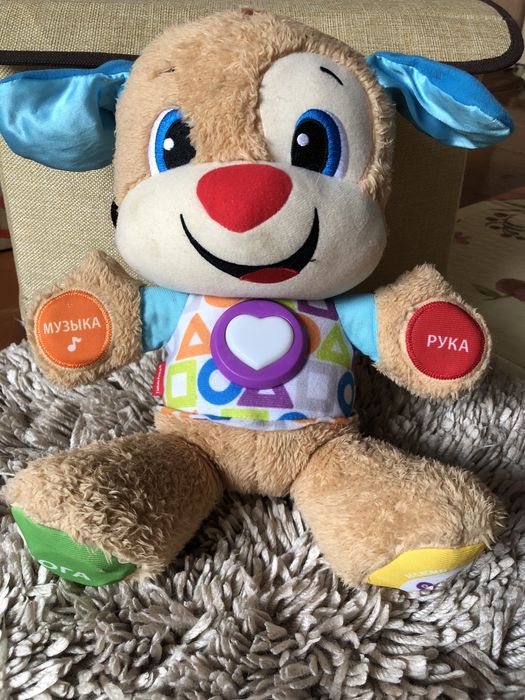 Детская мягкая игрушка . Фишер прайс . Умный щенок .