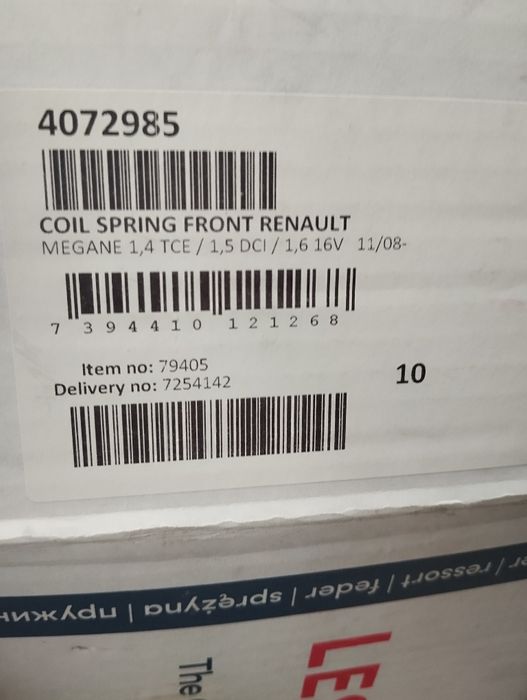 Продам передні пружи на РЕНО МЕГАН..