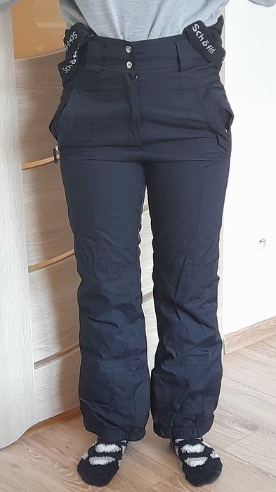 spodnie narciarskie czarne z szelkami, XXS, XS, S, taliowane, ok. 164