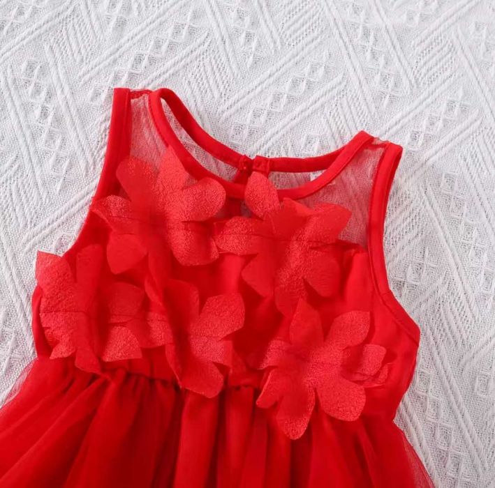 3d цветы платье для девочки