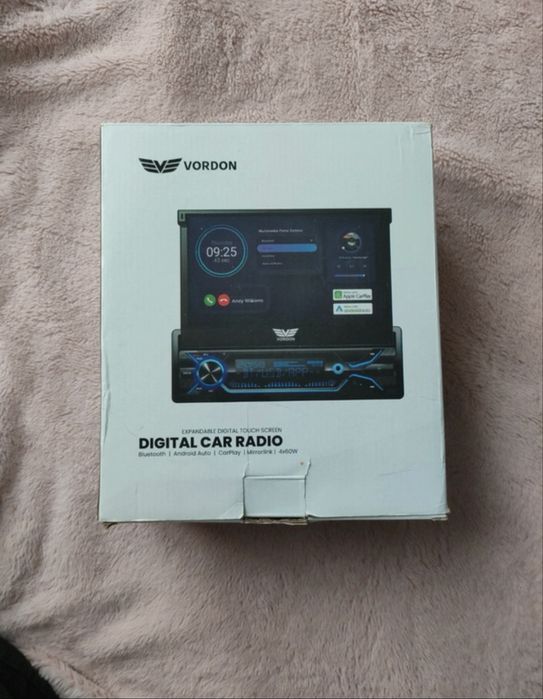 Radio Vordon 1DIN Wysuwny Ekran | Android Auto | CarPlay | OKAZJA