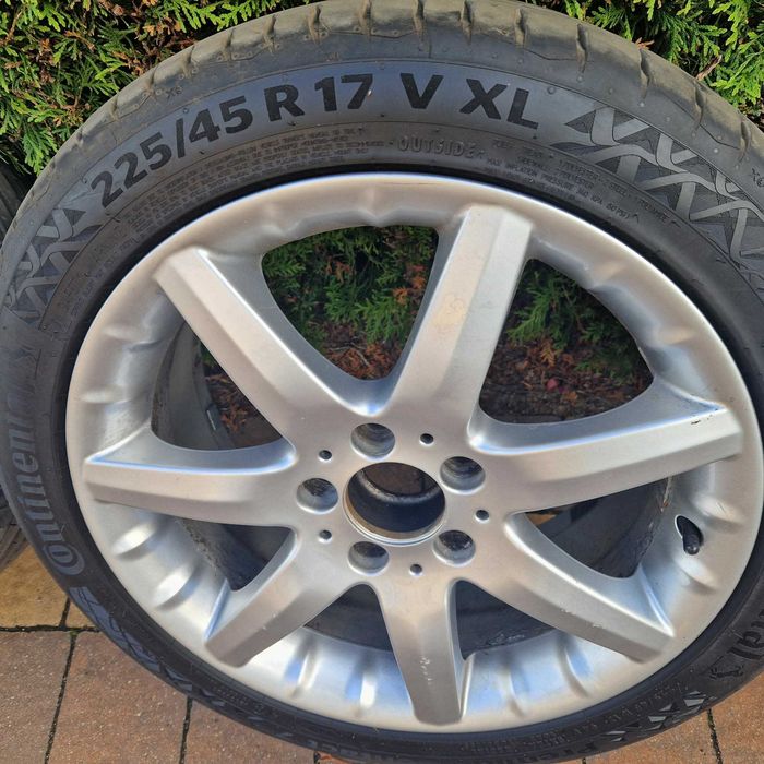 Koła 17 Mercedes, NOWE opony continental