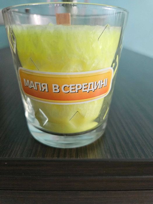 Свічки в стакані ручної роботи