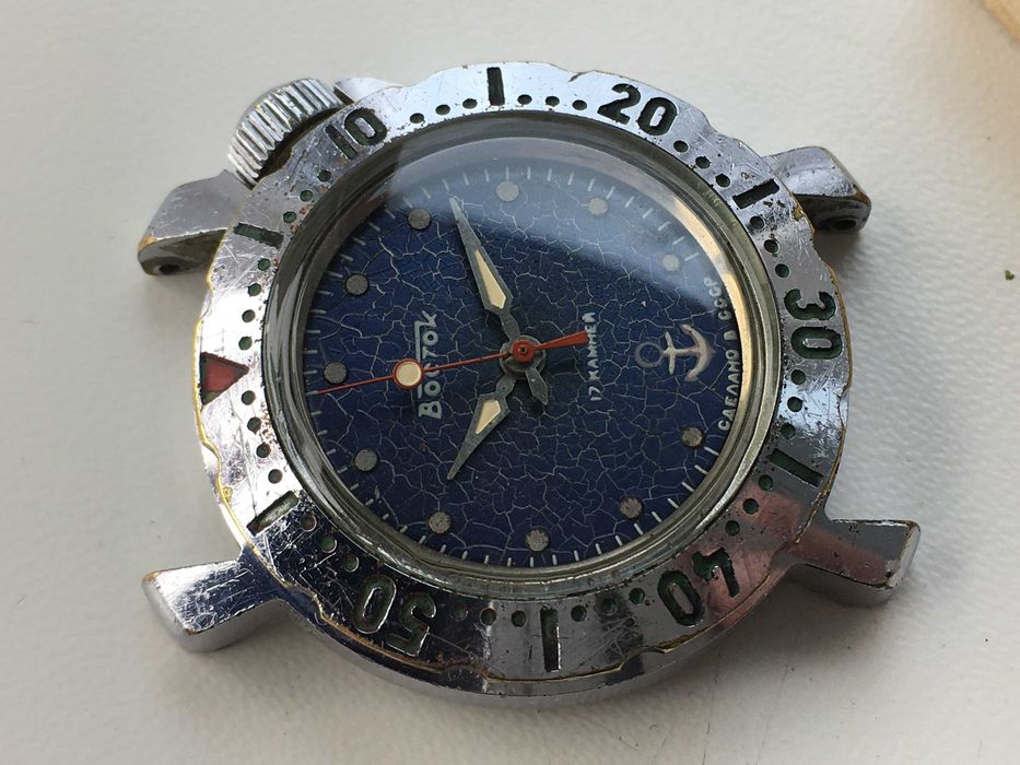 Часы водонепроницаемые Восток юношеские якорь СССР рабочие