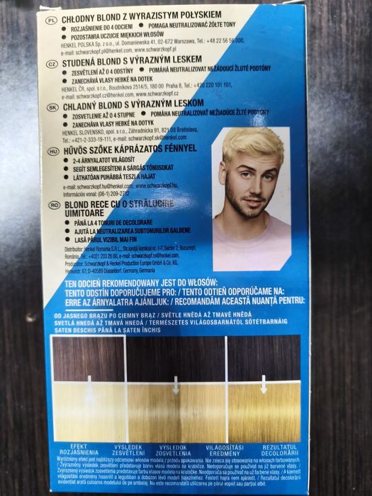 Farba do włosów ice blond 00b Schwarzkopf