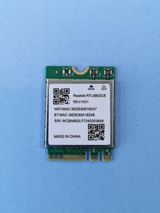 Realtek WiFi 6E + BT 5.4 (6Ghz, 160Mhz) - RTL8852ce