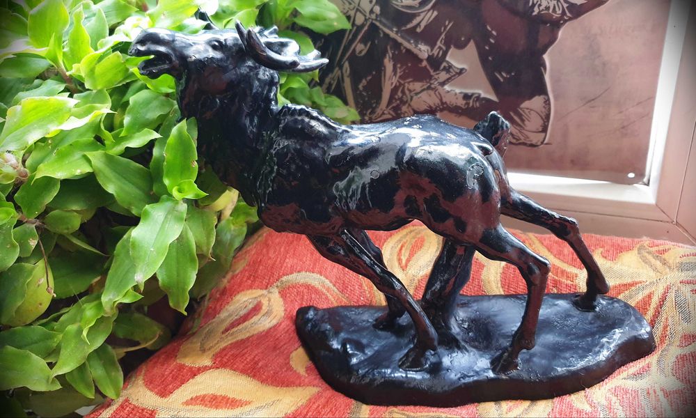 Фигурка чугун Касли на камин