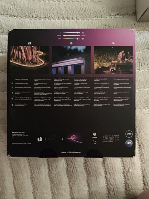 NOWE Zewnętrzna taśma LED Philips Hue 19 W 230 V 2 m