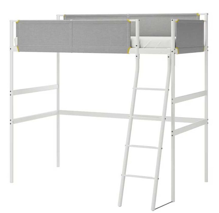 Beliche estrutura cama alta 90x200 cm VITVAL com colchão