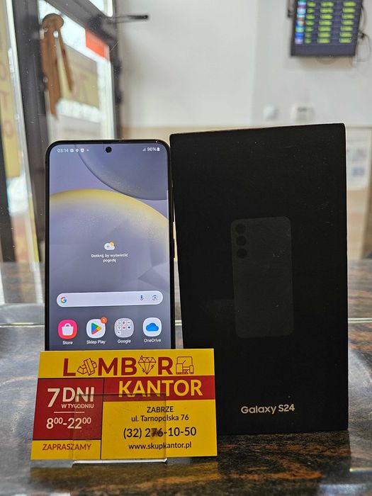 (7/25) Samsung Galaxy S24 8/256GB +Pudełko