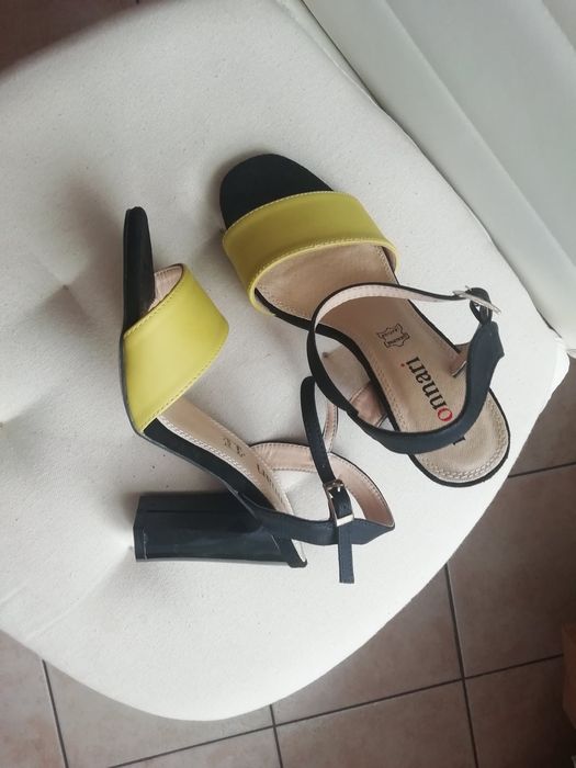 Piękne sandałki Monnari 36 nowe limonka