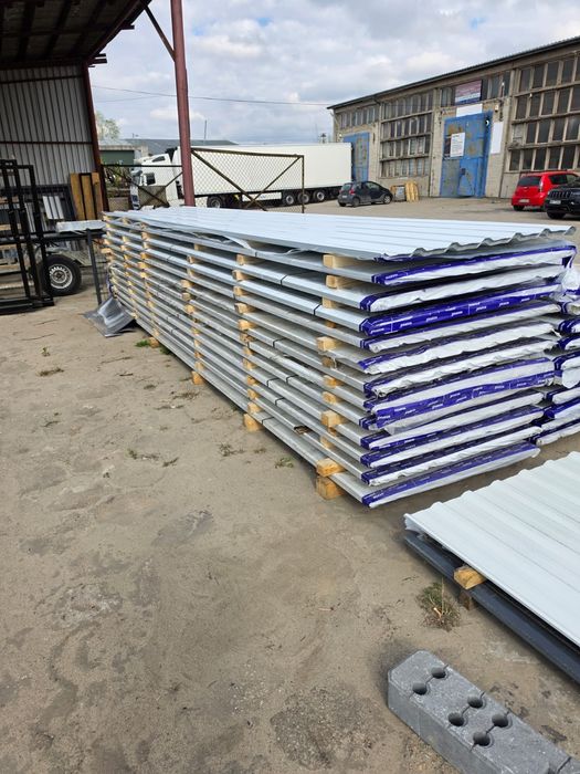Blacha trapezowa T18  Nowa, grafit, biała